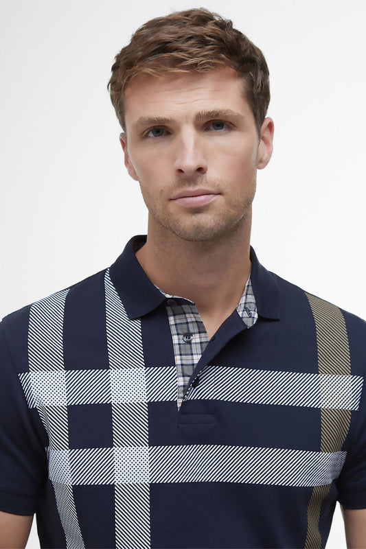 Blaine Oversized-Polohemd mit Tartanmuster