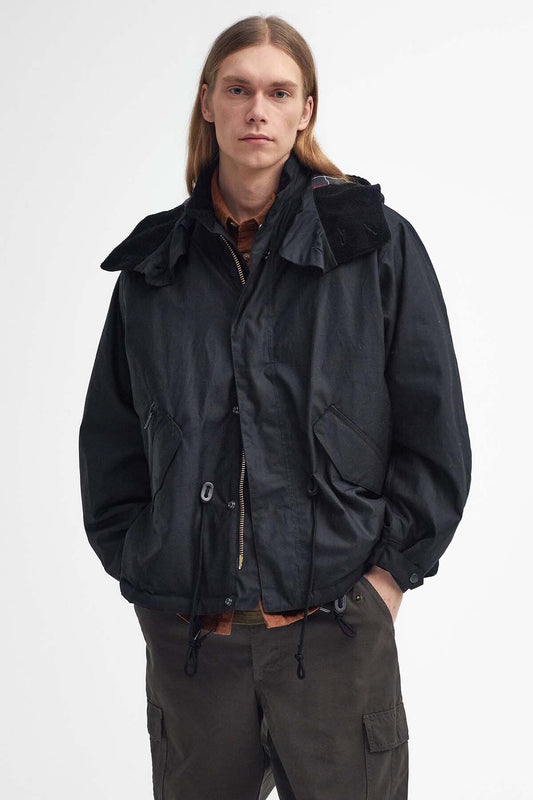 Short Wind Waxed Parka
