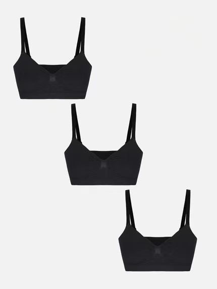 Pocketsh 3er-Pack glatter, nahtloser, kabelloser BH-Bundle