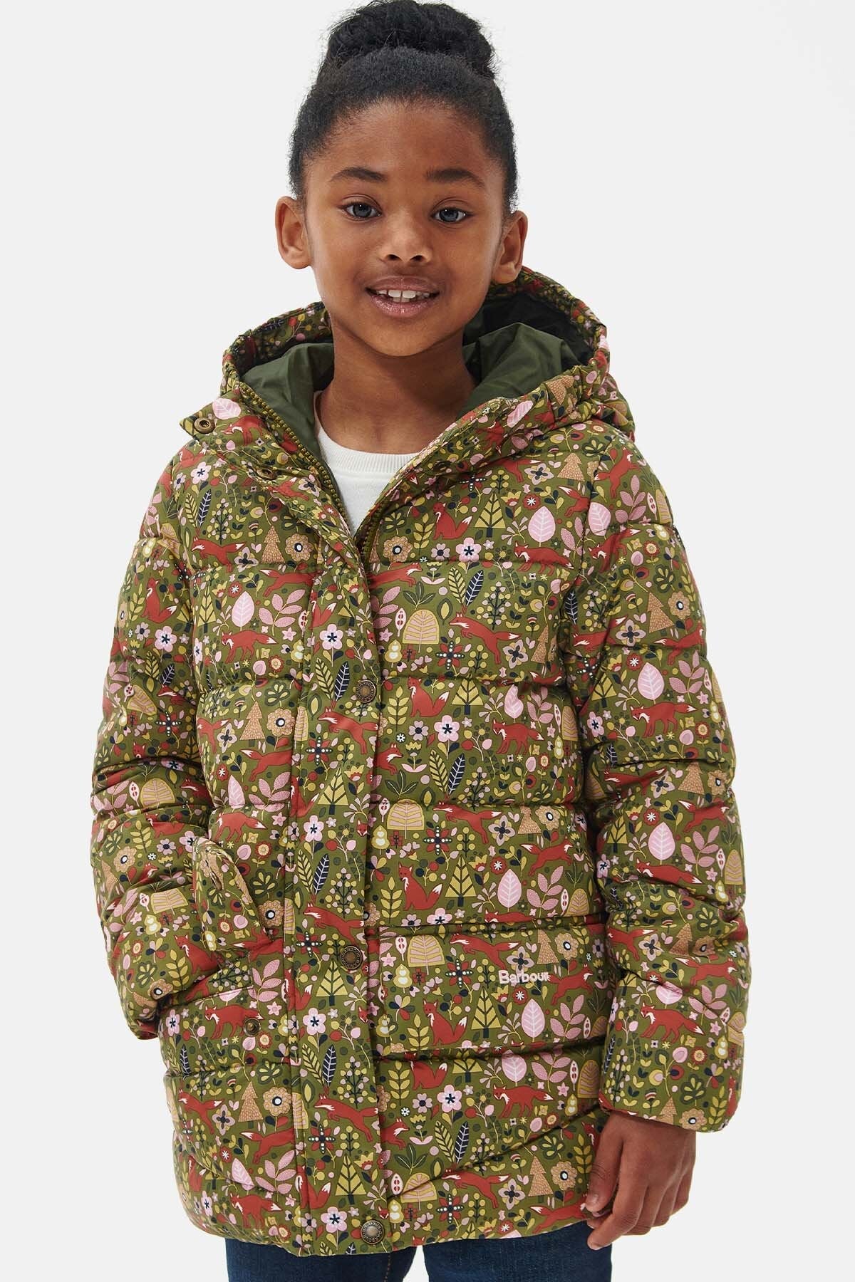 Mädchen Steppjacke mit Bracken-Print