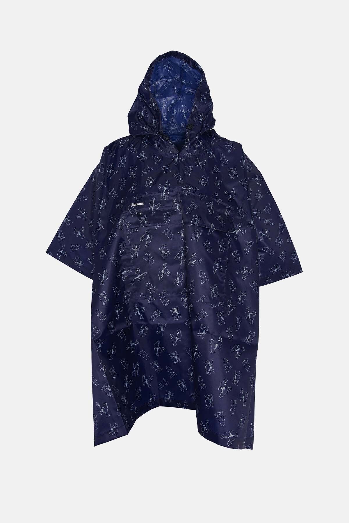 Duschfester Poncho mit Hunde-Print