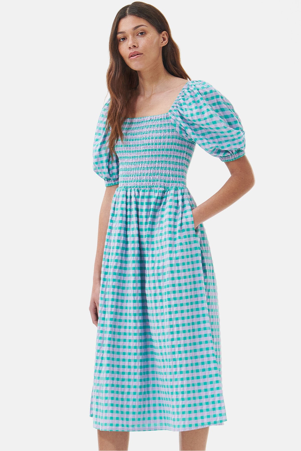 Geranien-Midikleid