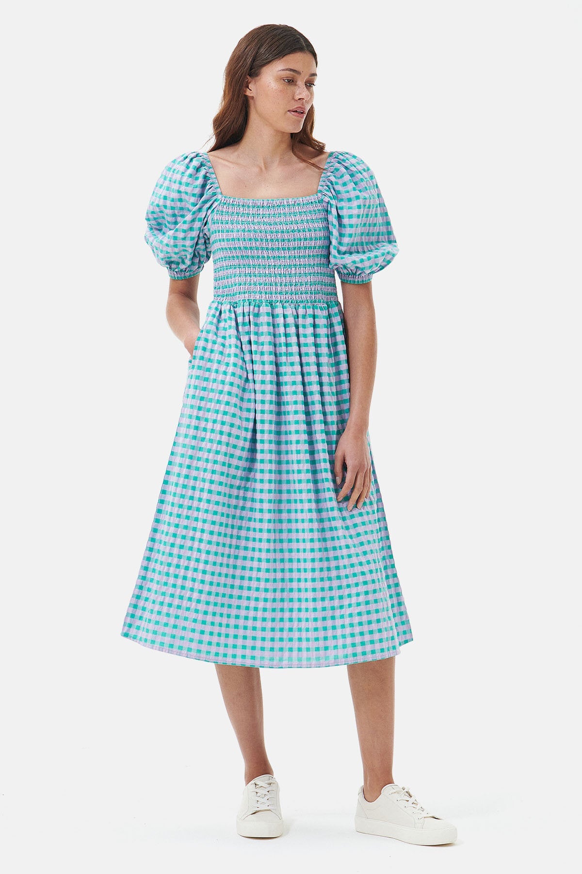 Geranien-Midikleid