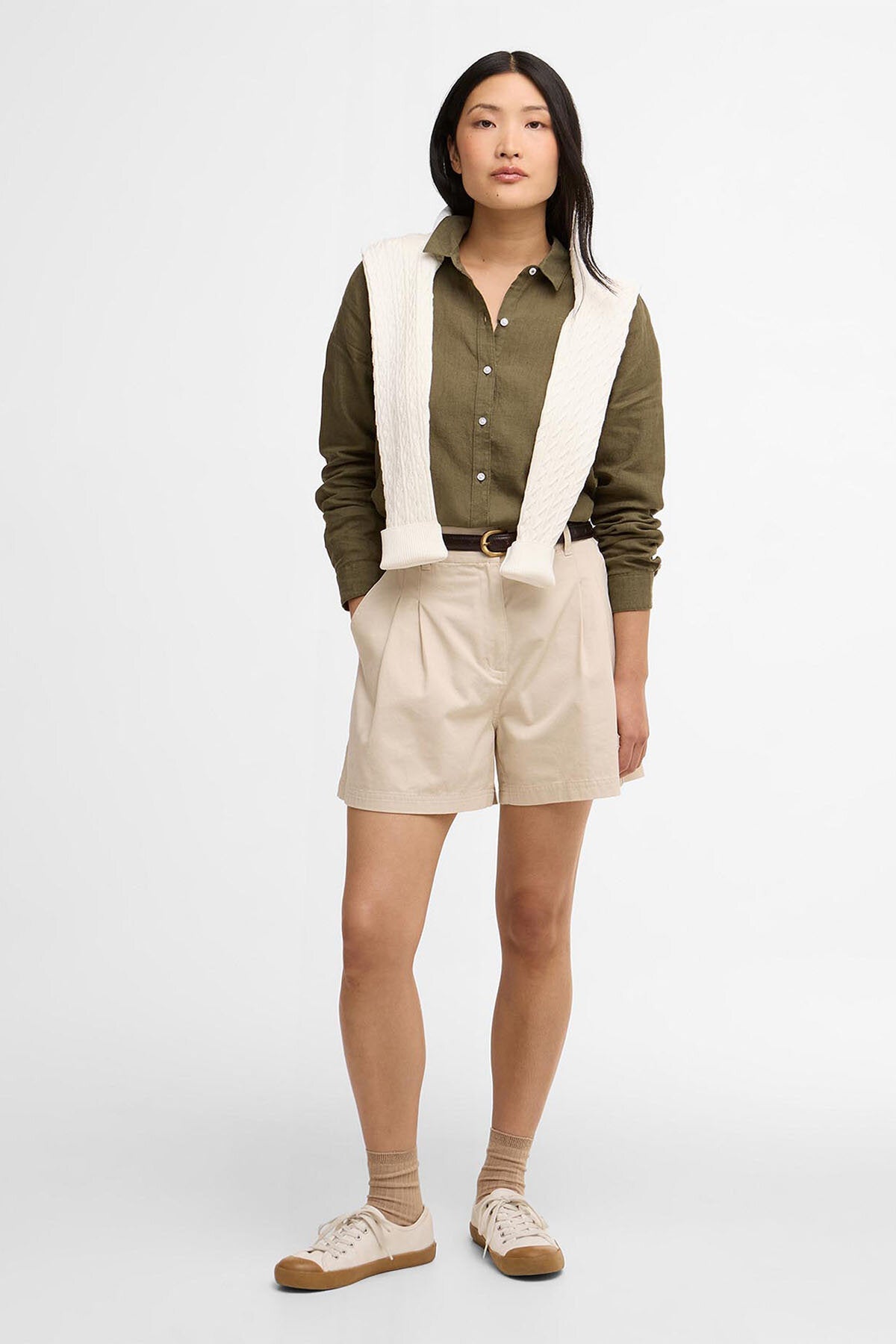 Fern Plissée-Shorts