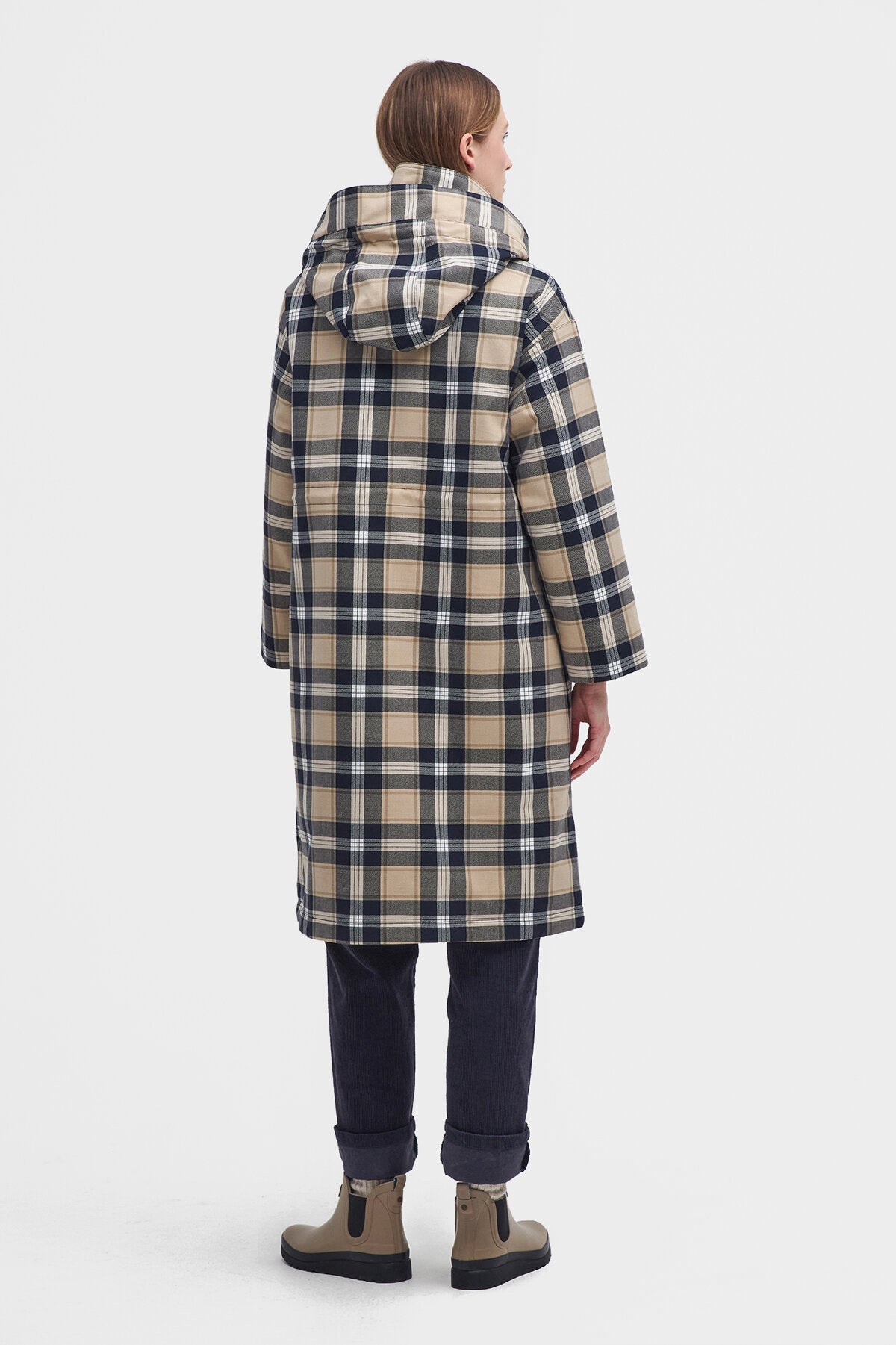 Iris wasserdichte Jacke mit Schottenmuster