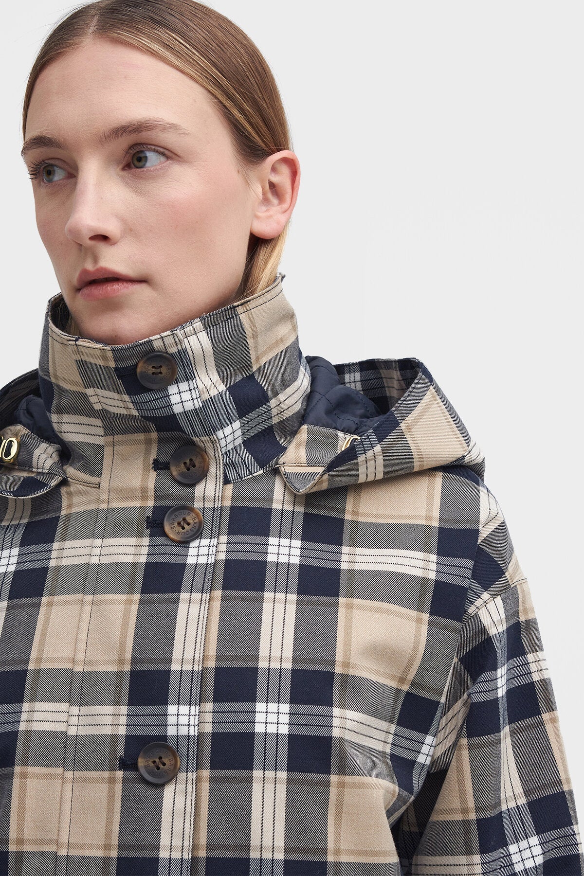 Iris wasserdichte Jacke mit Schottenmuster