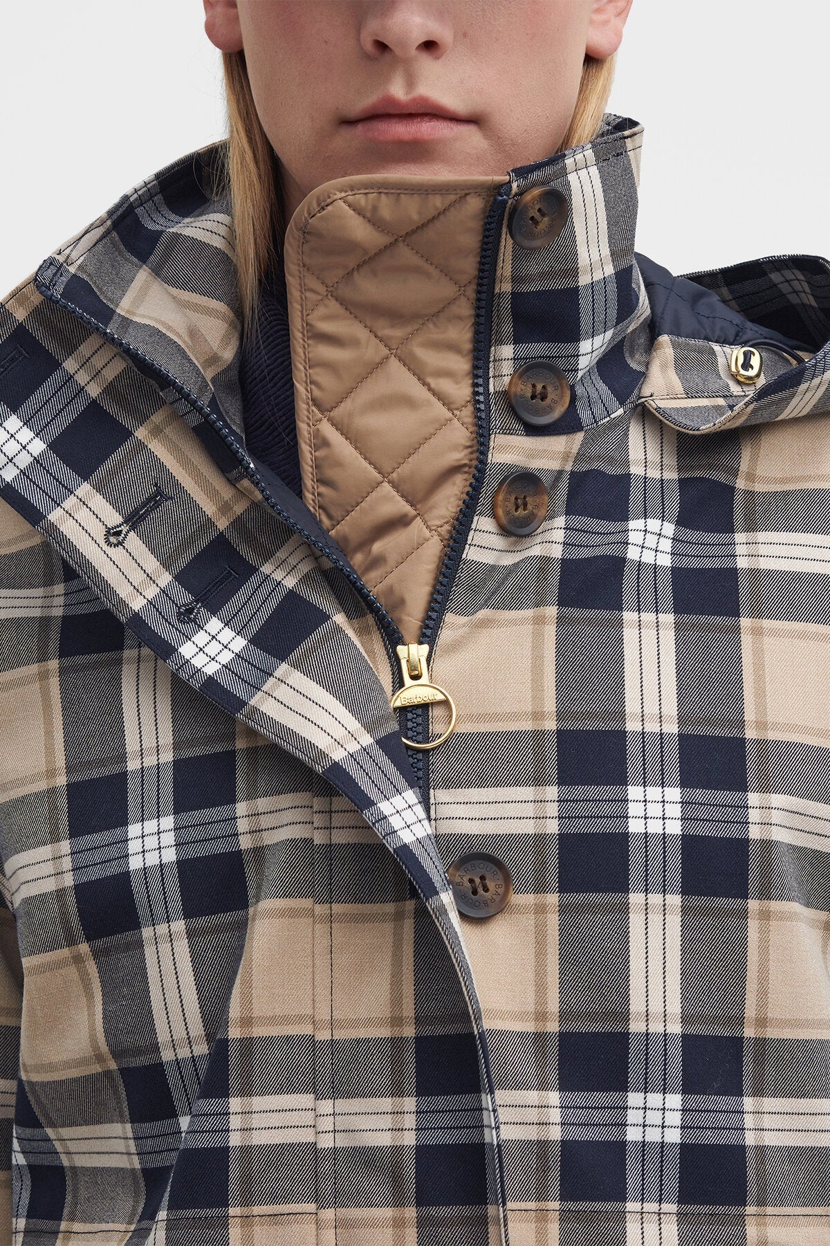 Iris wasserdichte Jacke mit Schottenmuster