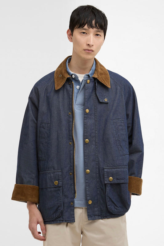 Oversized Bedale Jeans-Freizeitjacke