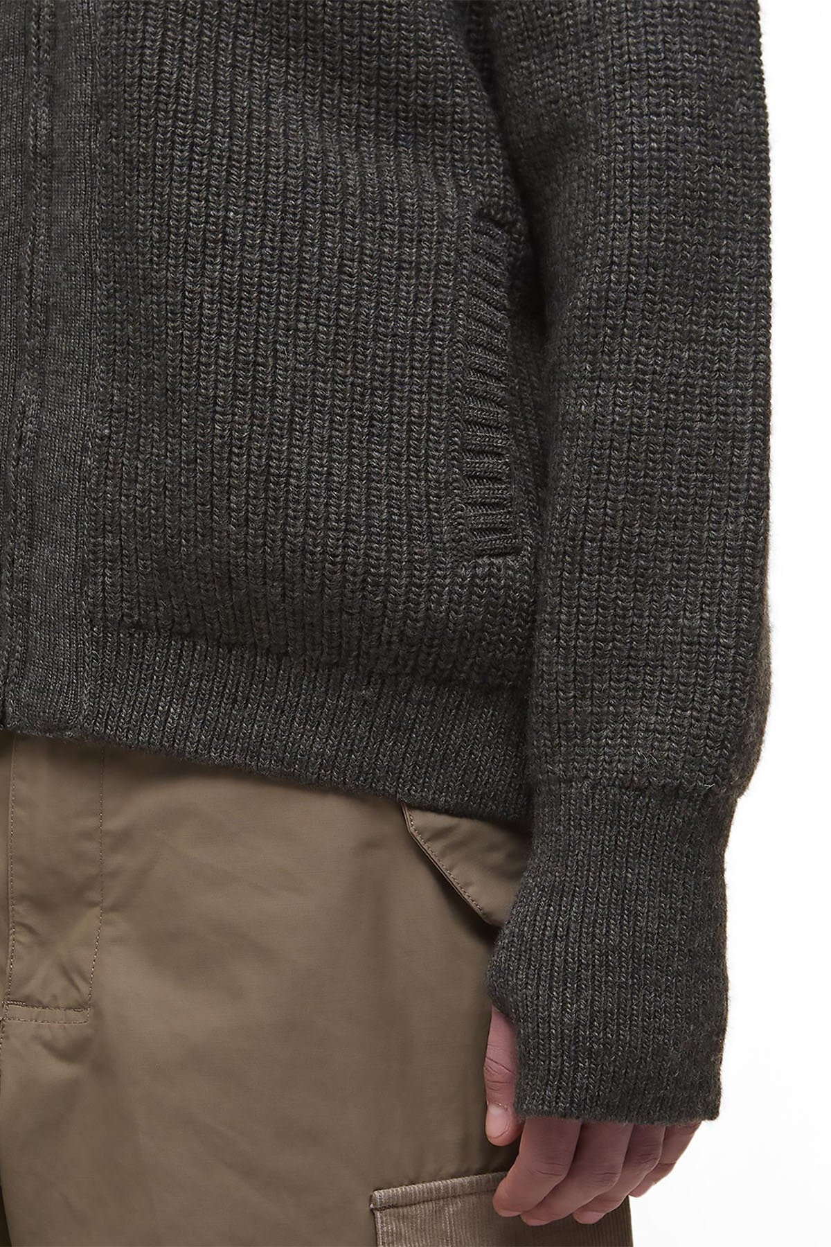 Garthman Strickpullover mit Reißverschluss