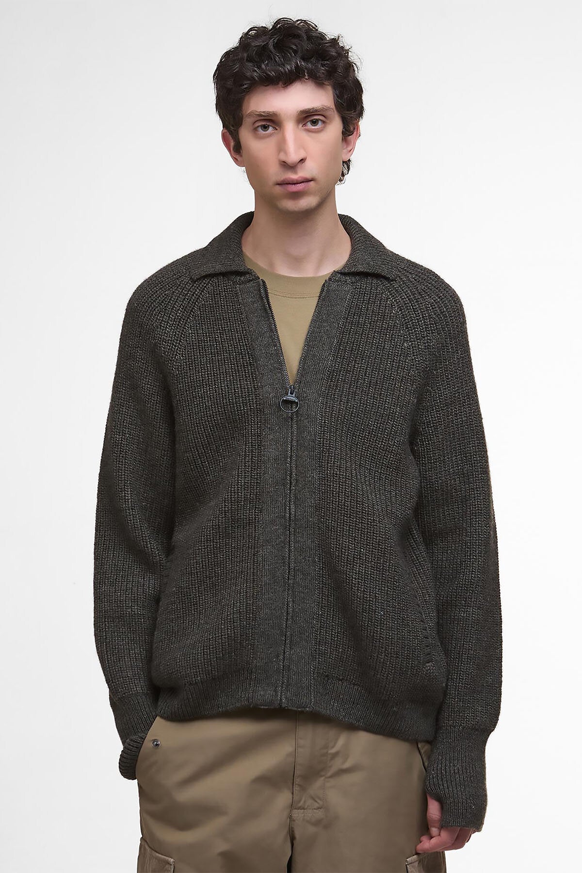 Garthman Strickpullover mit Reißverschluss