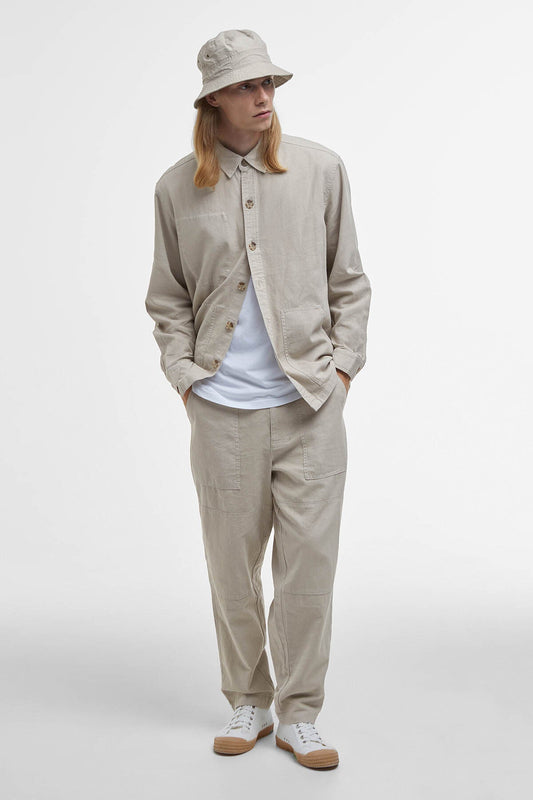 Overshirt aus Leinenmischgewebe