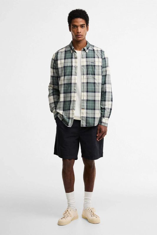 Langärmeliges maßgeschneidertes Hemd von Rawley Tartan