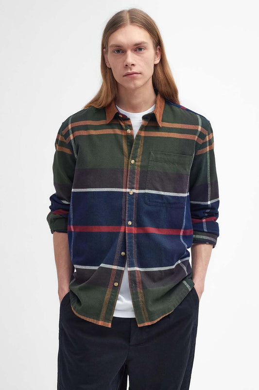 Bushlane Oversized Langarm-Karohemd