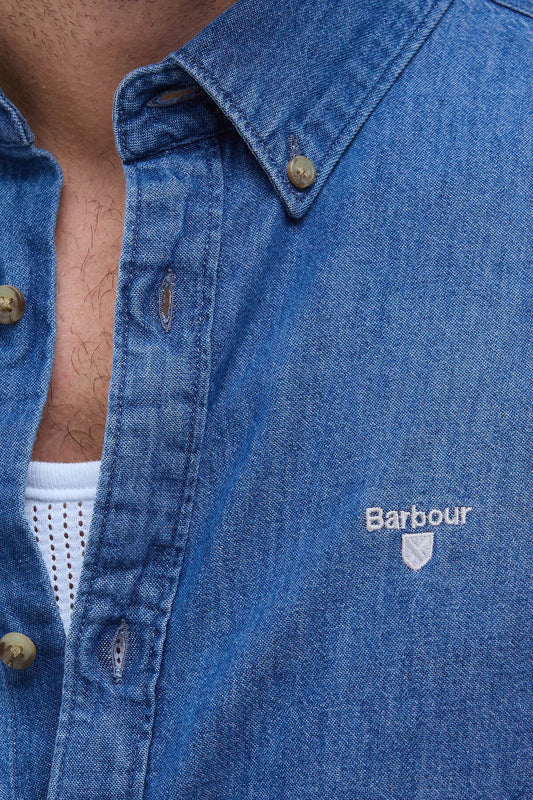 Denim Crest maßgeschneidertes Langarmhemd