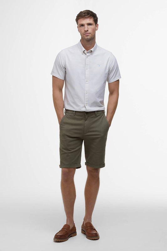 Gewaschene Twill-Chino-Shorts