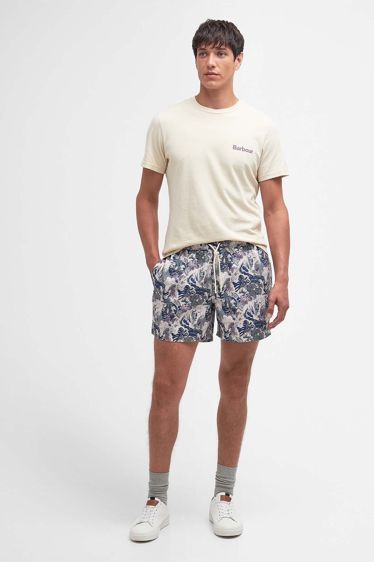 Hindle Badeshorts mit Palmenblattmuster