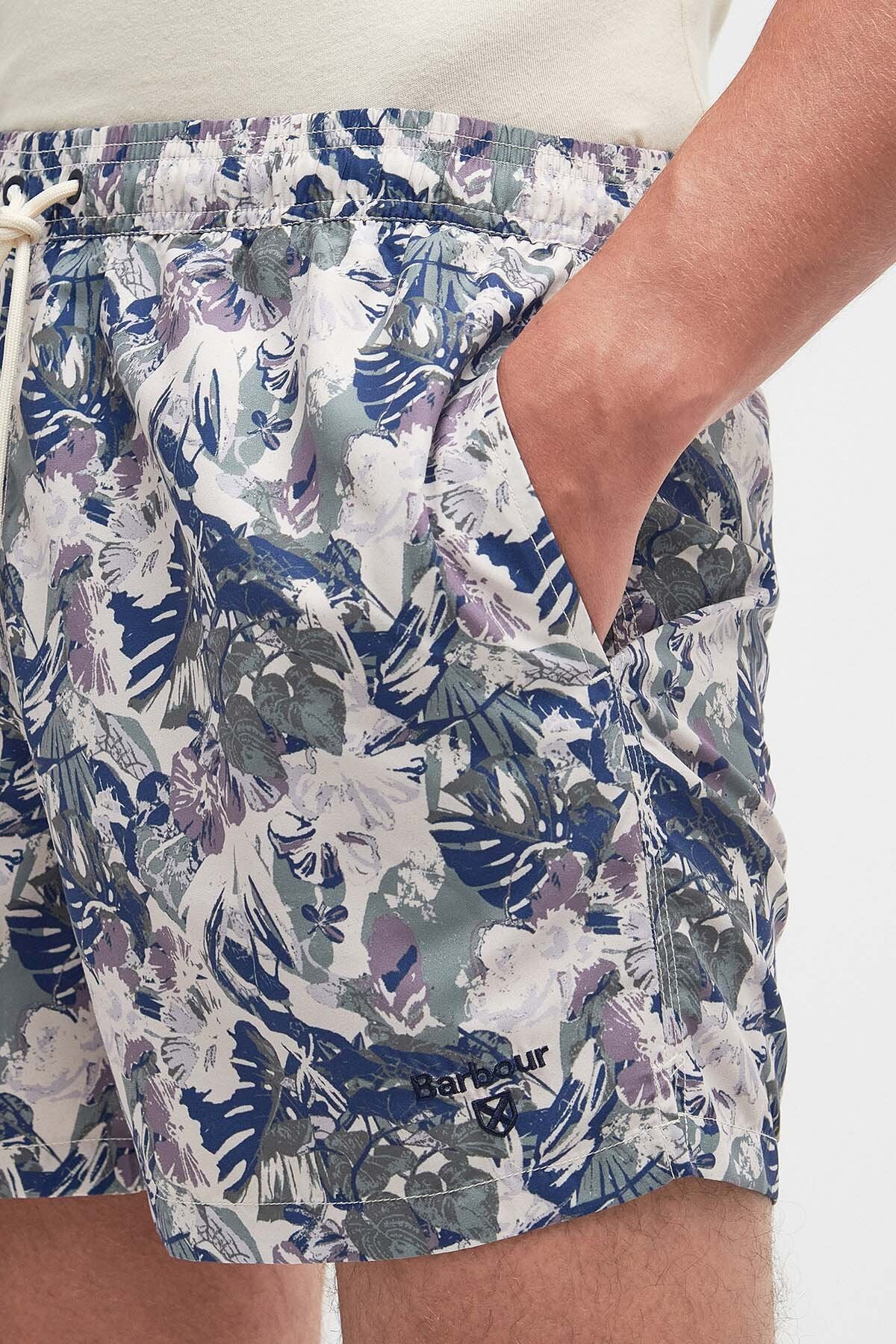 Hindle Badeshorts mit Palmenblattmuster