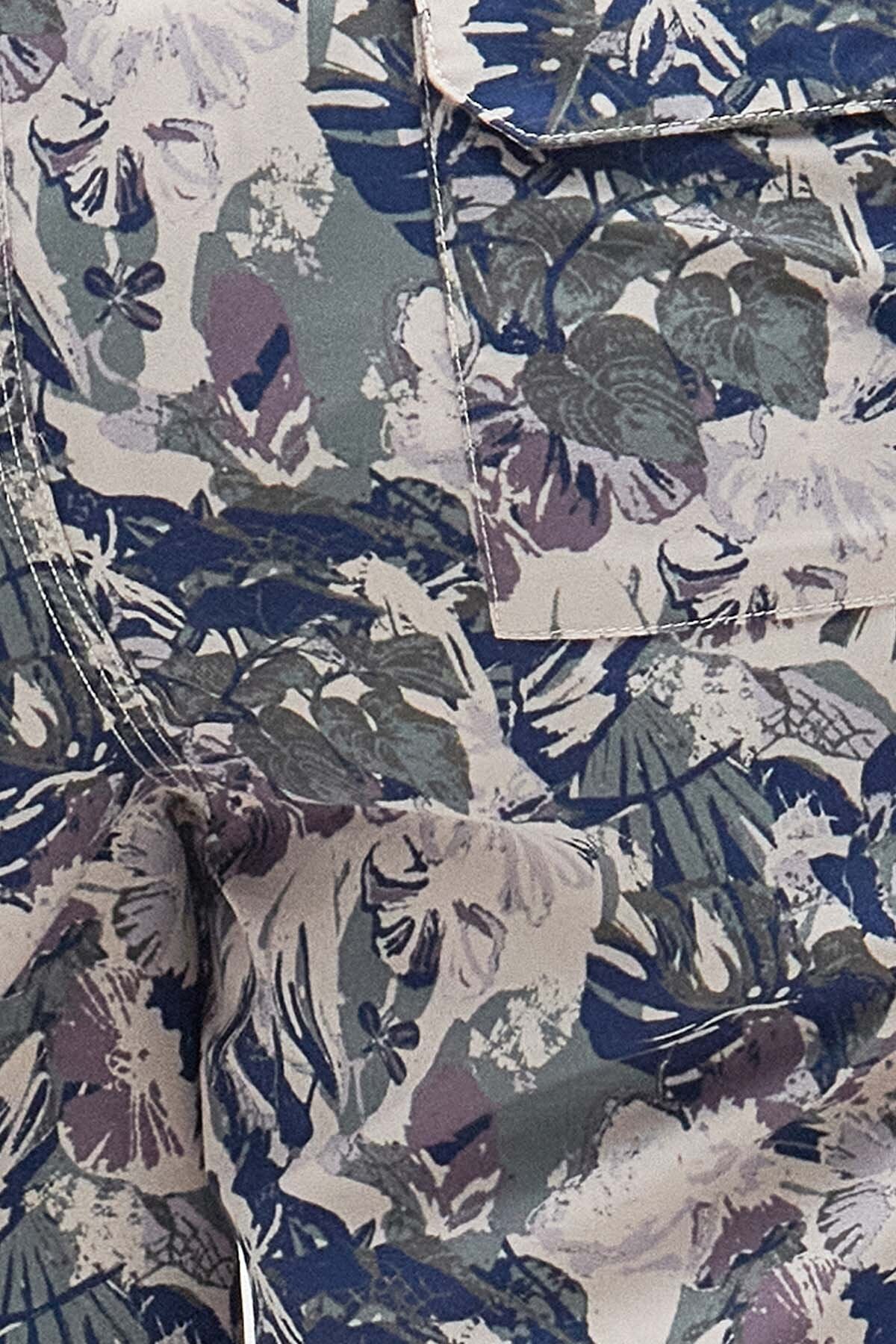 Hindle Badeshorts mit Palmenblattmuster