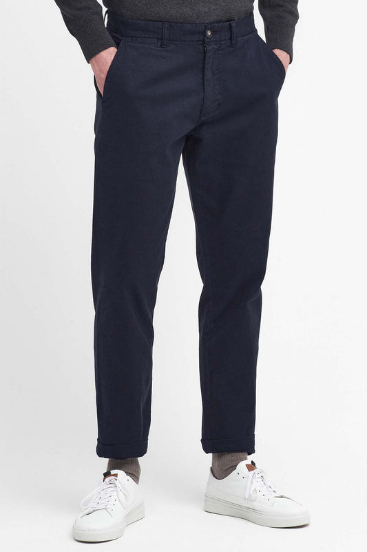Gewaschene Stretch-Bundfaltenhose