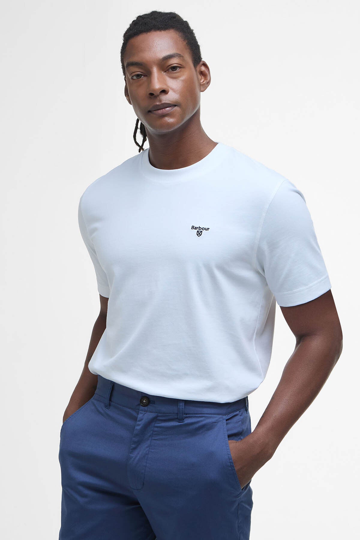 Leichte Stretch-Chino-Hose mit Schneiderpassform