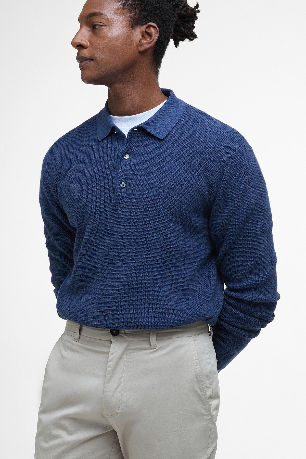 Leichte Stretch-Chino-Hose mit Schneiderpassform