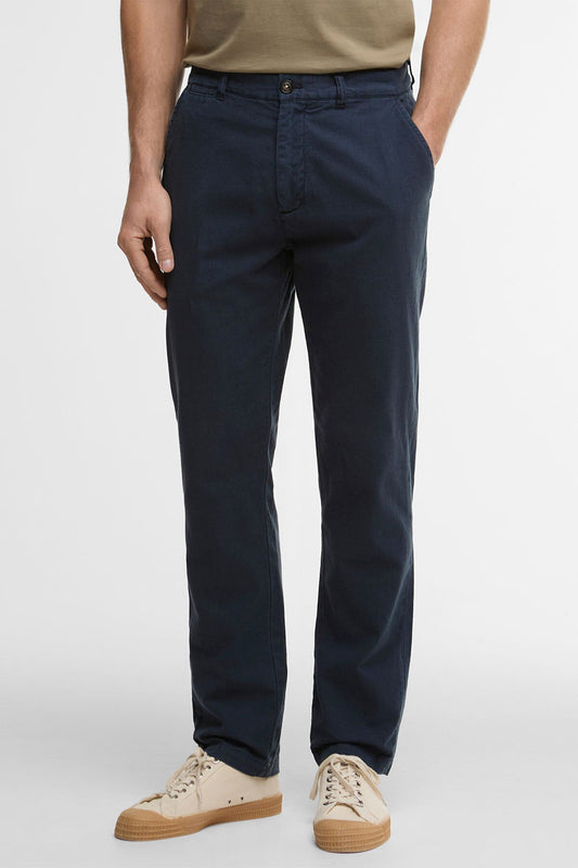 Hose aus Baumwoll-Leinen-Gemisch im Tailored Fit
