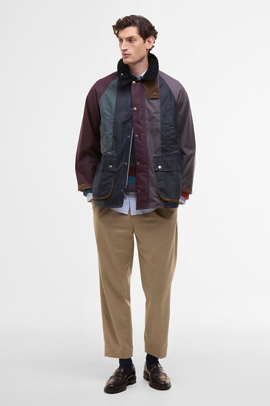 Paul Smith liebt die gestreifte Oversized Bedale Waxed Jacket