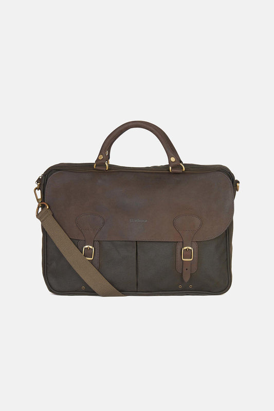 Wax Leather Briefcase