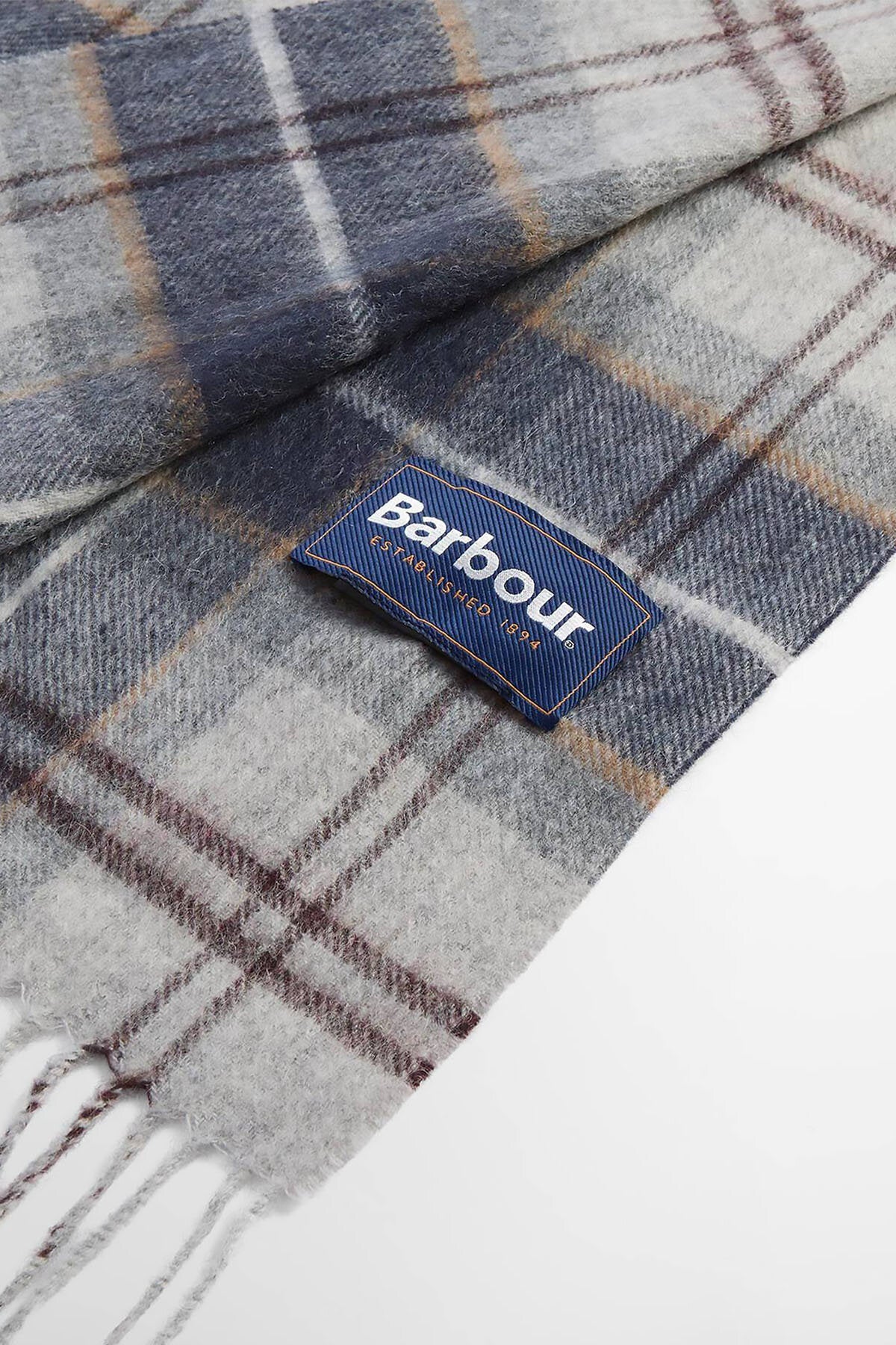 Wool Cashmere Tartan Scarf